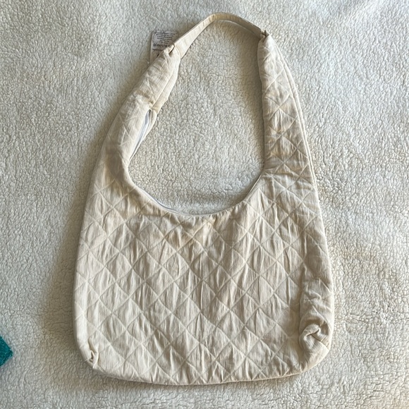 Cotton Hobo Shoulder Bag - Picture 2 of 7
